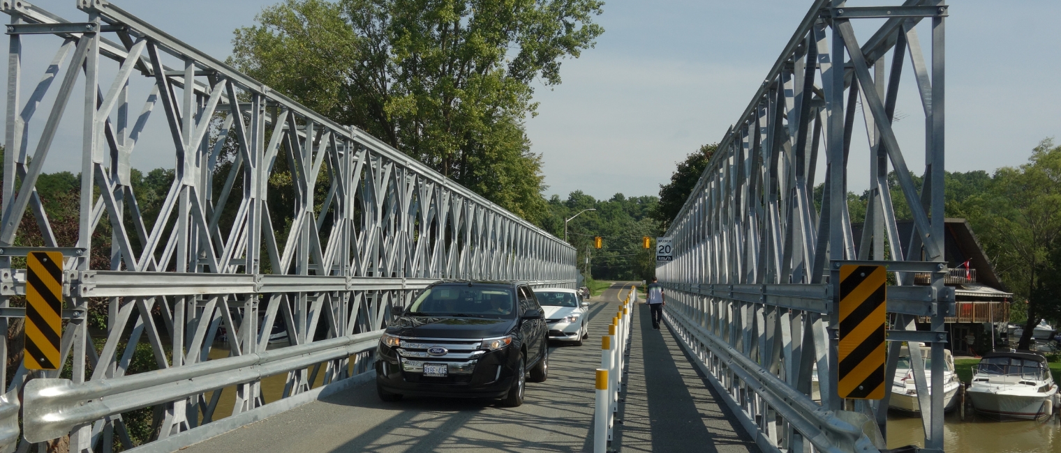 Temporary Solution for Collapsed Bridge in Port Bruce, Ontario