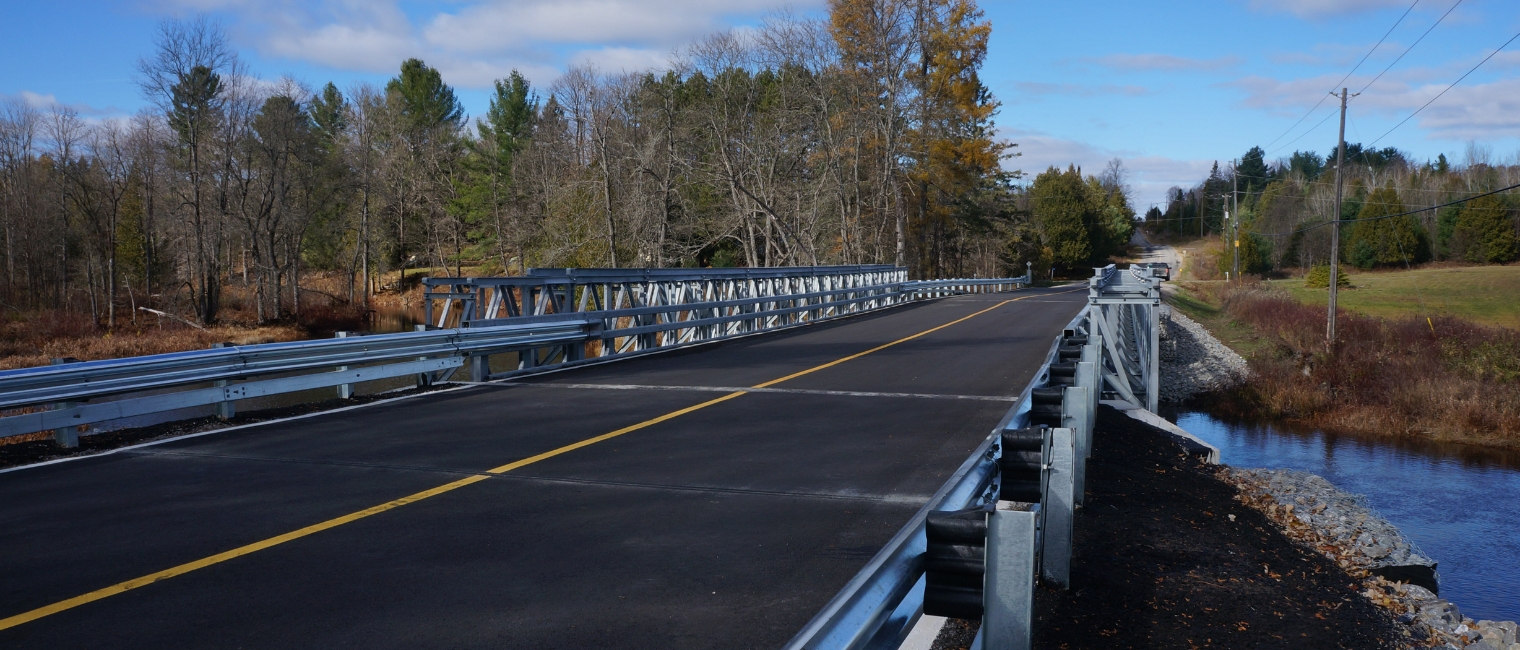 French Line River Bridge in Ontario, Canada