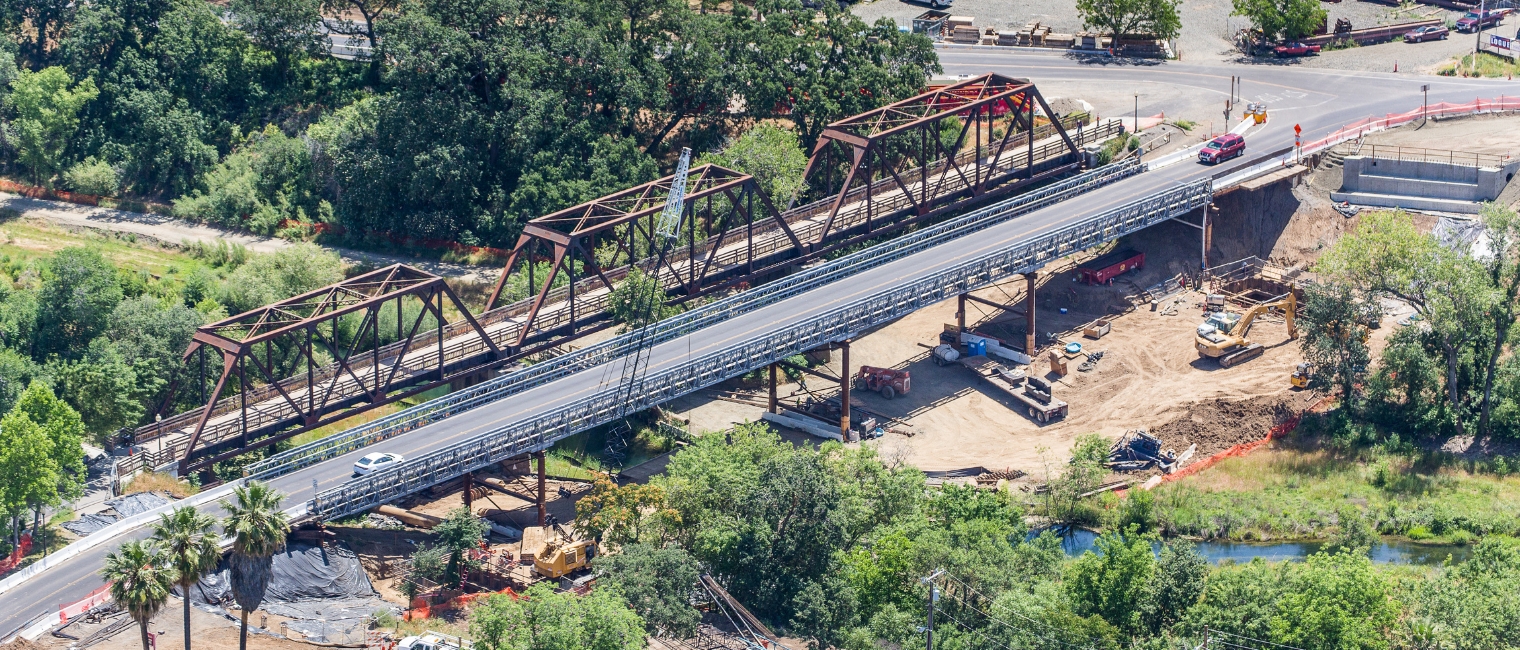 Winters Road Bridge detour in California, USA