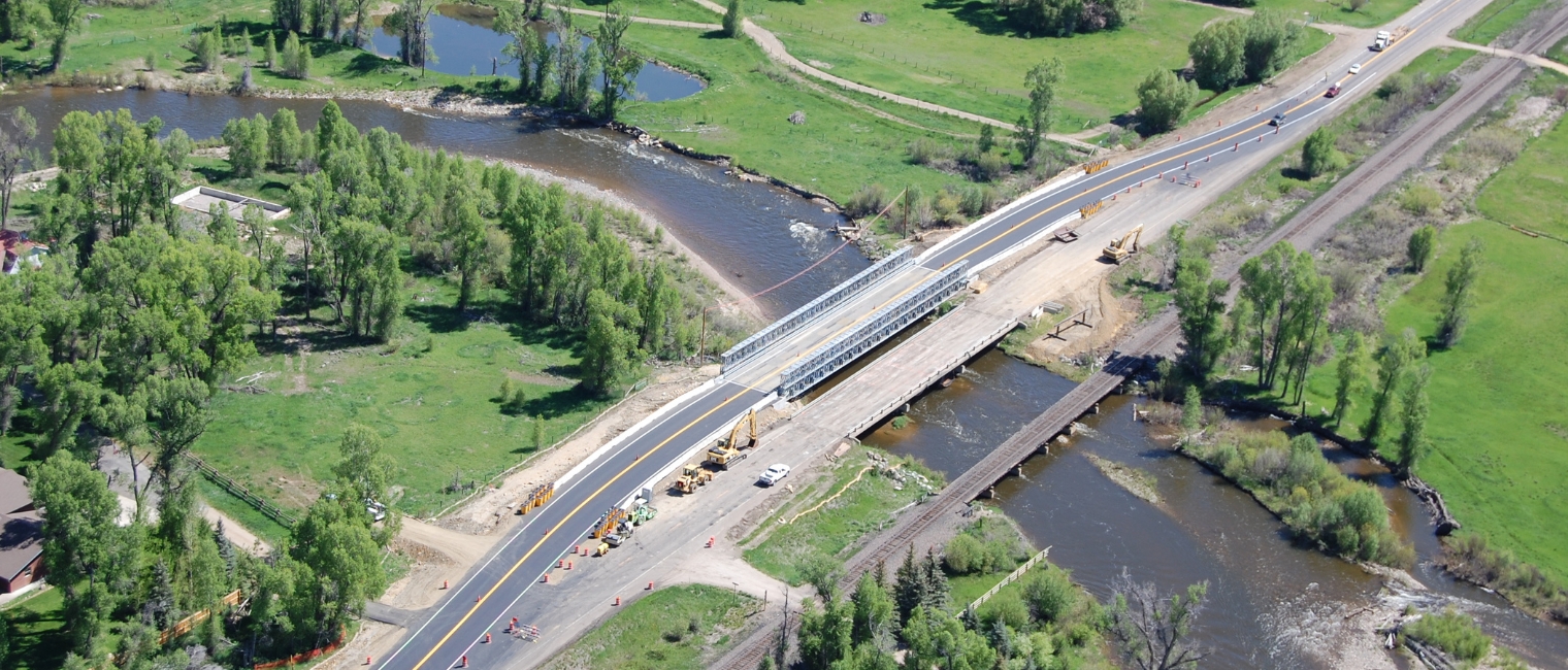 Elk River Bridge in Steamboat Springs, Colorado, USA