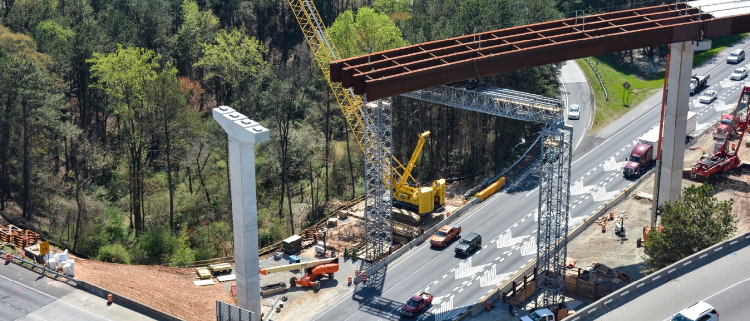 Acrow Bridge Support System Chosen as a Solution for a Challenging Condition During Northwest Corridor Project in Atlanta