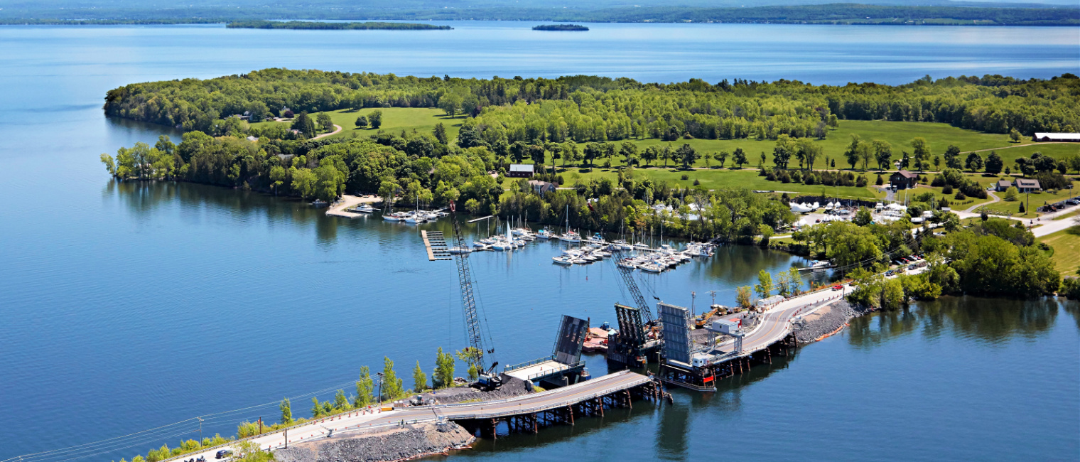 Bascule Bridge Maintains Vehicle and Vessel Traffic During Construction in Vermont, USA