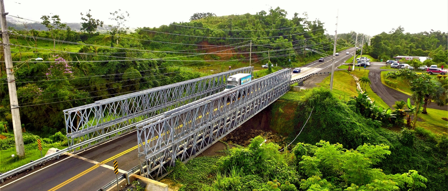 Acrow supplied bridges after Hurricane Maria hit Puerto Rico