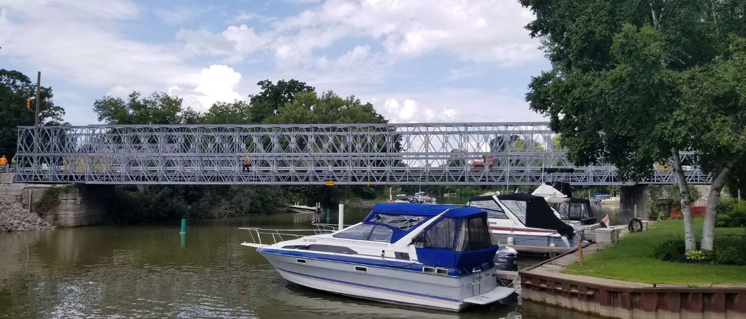 Modular panel bridge in Ontario, Canada