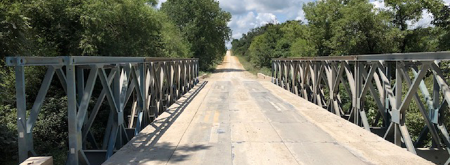 Bridge to High Prairie Wind Farm in Michigan, USA