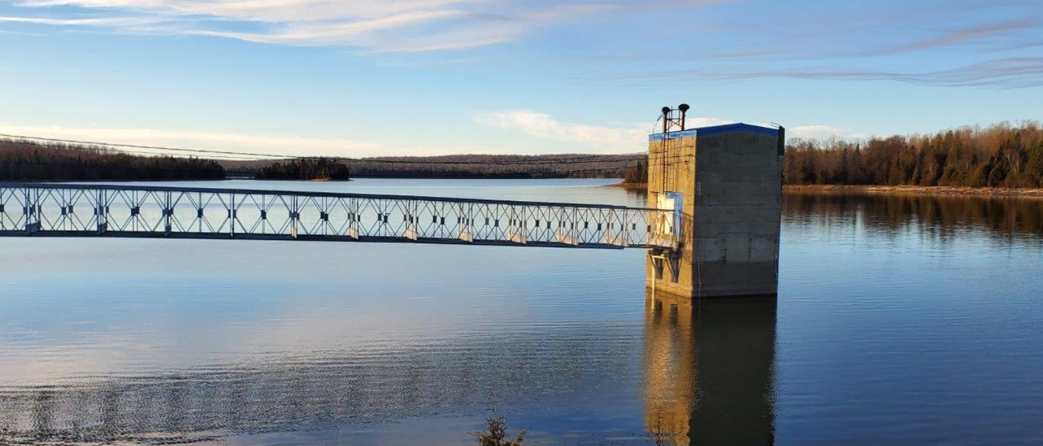 Acrow panel bridge restores pedestrian access to the gatehouse of Sisson Dam Reservoir