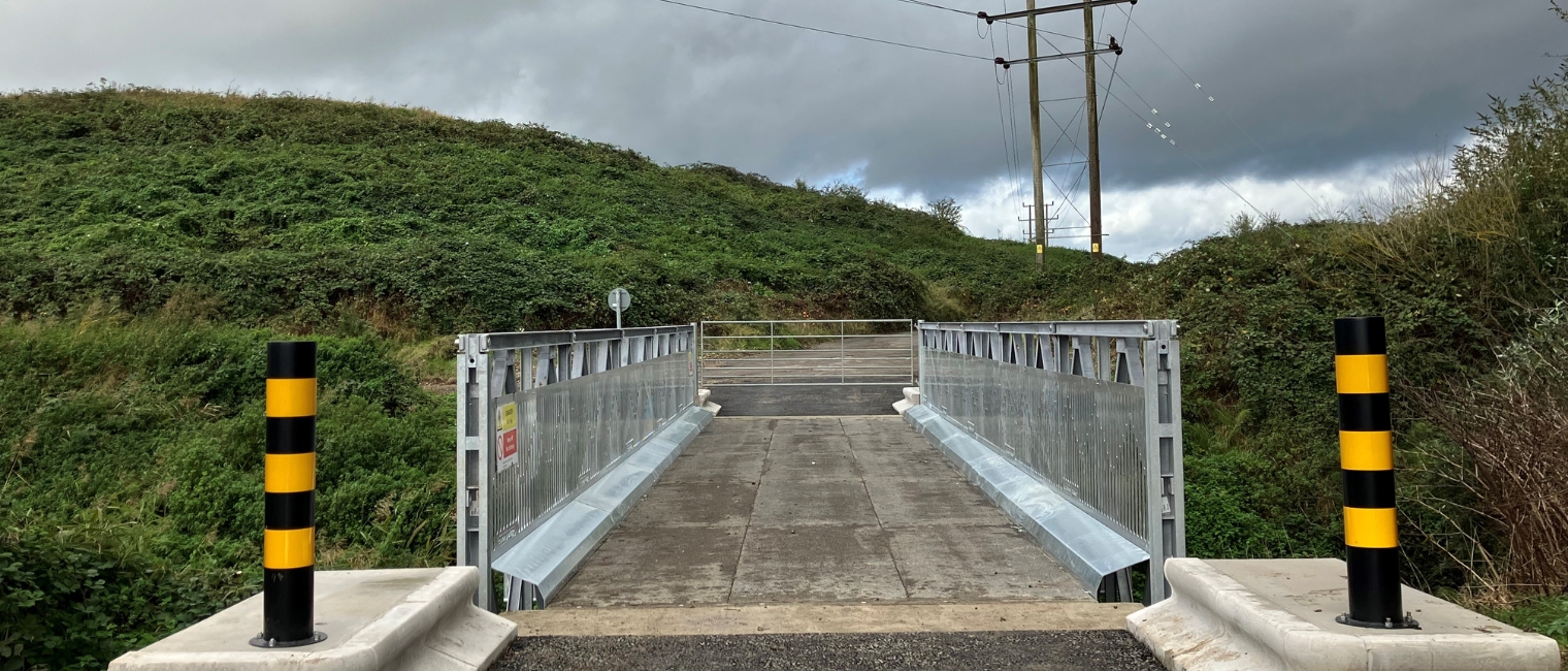 Acrow Permanent Bridge Installed at Rural Solar Farm